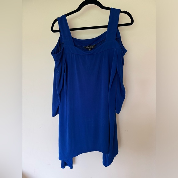 Ellen Tracy Cold Shoulder Top - Picture 1 of 6